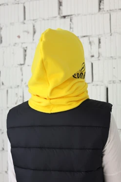 Капор Рейс флисовый взрослый, однотонный#2