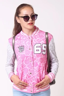 Купить бомбер унисекс "Ring 69" с полной запечаткой